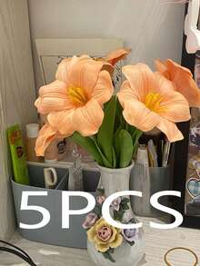 Künstliche Tulpen Blume Heim Dekoration Blumen Anordnung Hochzeit Brautstrauß Innen Künstliche Blumen Stiele in Vase Party Dekoration Tischmitte - Verschiedenfarbig - Übersicht 13