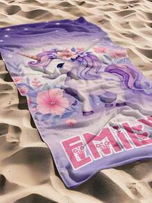 1PC Customized Name Ocean Beach Towels,Personalized Kids Beach Towel,Summer Birthday Gift For Kids,Custom Name Beach Towel,Custom Beach Towel For Girls/Boys,Perfect For Outdoor Beach Travel Swimming Gym Yoga, Beach Accessories,Custom Beach Towel For Friends, Multiple Sizes Of Beach Towels To Choose Froml