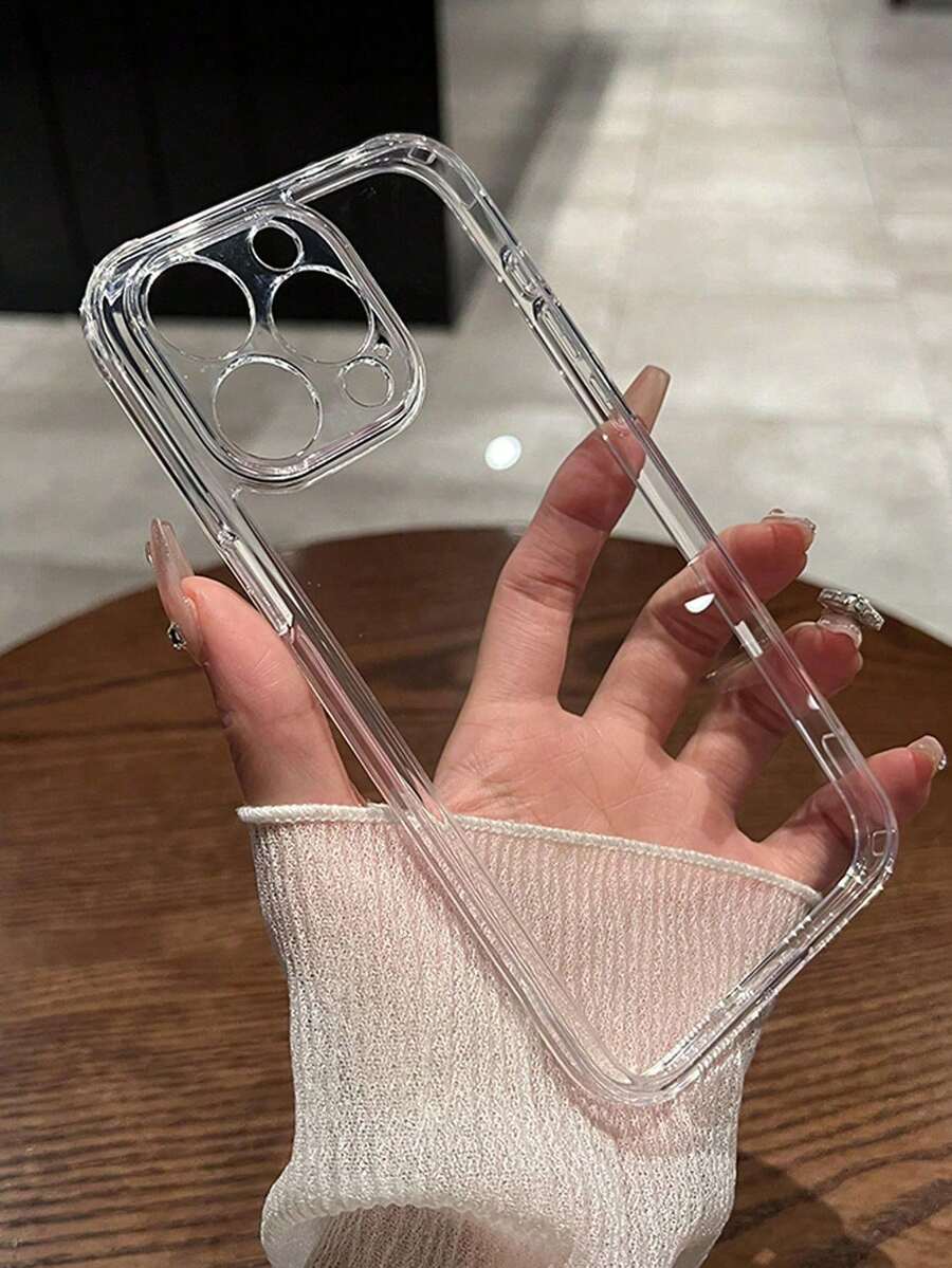 亚克力透明全覆盖手机壳，适用于 17 Pro Max/17 Pro/17/16/16 Pro Max/16 Pro/16 Plus/13 Pro/15 Pro Max/11/15/15 Pro/12/13/14 Pro Max/XS/XR/11 Pro/11 Pro Max/12 Pro/12 Pro Max/13 Pro Max/7 Plus/14 Pro/14 Pro Max/14 Plus/7 Plus/8 Plus/8/SE2，耐用且抗黄变的硬壳 - 無色 - 查看 1