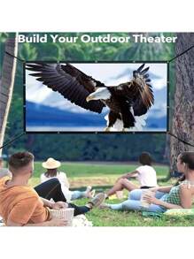 1PC 220/156/132cm Projector Screen - Portable, HD, 4K Ultra-Thin Projection Screen For Home Theater, Office, Outdoor Movies - Easy Setup, Wrinkle-Resistant, Durable Material -Best For Indoor/Outdoor Use