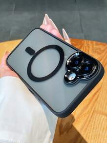 Stoßfeste, kratzfeste, fingerabdruckfreie, komplett schützende Handyhülle mit minimalistischem, magnetischem, kabellosen Ladeanschluss und Airbagsystem, ein ideales Geschenkset für Paar, Freunde und Familie, TPU transparente Handyhülle