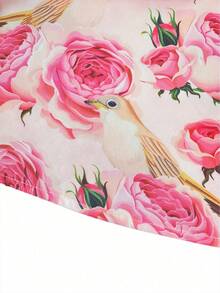 女士优雅印花V领休闲长袖衬衫，适合花园派对、蜜月旅行、约会、日常穿着、春夏度假等场合。 - 彩色 - 查看 6