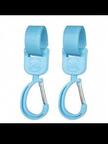 2pcs Baby Stroller Hooks For Bag, Electric Bottle Car Hanging Hook, High Landscape Car Hook Rotating Car Hanging Buckle Accessories-Hard Plastic, Light And Strong - Black - View 9