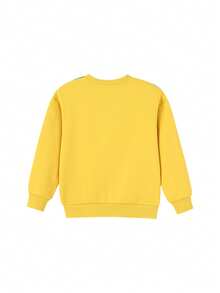 Annil Kinderkleidung: Jungen, Erwachsene, Outdoor-Stil, Rundhals Langarm Sweatshirt für den Herbst - Gelb - Übersicht 2