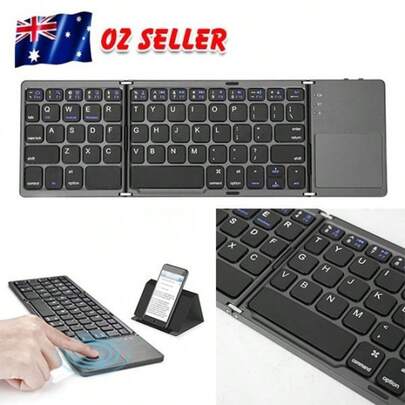 Portable Slim Keyboard With Touchpad USB For PC Tablet Computer Laptop Phone Foldable
