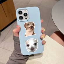 50Pcs Funny Meme Stickers Cute Dog Stickers Meme Dog Decal Cartoon Funny Dog Stickers Meme Animal Stickers Vinyl Waterproof Stickers For Water Bottle,Computer,Laptop,Phone,Luggage,Notebook,Fridge - C - View 8