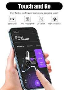 2pcs High Definition Tempered Glass Screen Protector, Anti-Scratch, Waterproof, Shatterproof, Smooth Touch, Advanced Adhesive, Easy Installation, Compatible With IPhone 17 Pro Max/17 Pro/17 Air/17/16 Pro Max/16 Pro/16 Plus/16/15 Pro Max/15 Pro/15 Plus/15/14/13/12 And Other Models