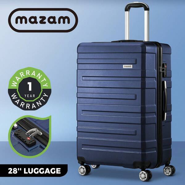 SUN YEE 28" Luggage Suitcase Trolley Set Travel TSA Lock Storage Hard Case Navy