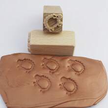 2cm Square Clay Texture Stamp Block Pottery Ceramic Embossing Stamping Seal For Polymer Clay Impression Art Hobby Tool