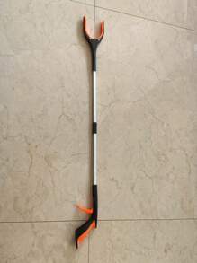 1 pieza Pinzas extensibles y plegables para recoger basura, pinzas de limpieza, agarrador de residuos domésticos