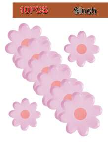 10 Pcs Daisy Paper Plates Flower Disposable Gold Foil Dessert Plates Sunflower Boho Groovy Party Plates For Summer Birthday Shower Wedding Tableware Supplies ,7 Inch/9 Inch Plate,Daisy Shape Plates White Daisy Flower Paper Food Plate Summer Spring Daisy Flower Party Decoration, Birthday, Wedding, Graduation, Cake Party, Fruit Party, Summer Party, Father's Day, Halloween, Thanksgiving, Christmas