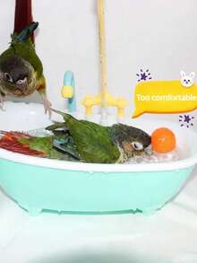 1 Pieza Bañera De Loro Pájaro Para Ducha, Juguete Automático De Rociador De Agua - Azul - Ver 3