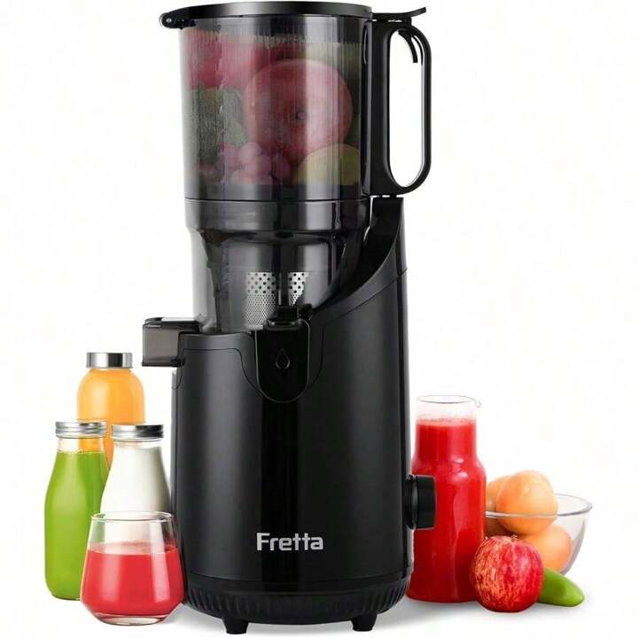 Amazon | Fretta ジューサー 10.8cm広い投入口 1L大容量 スロー