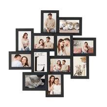 SONGMICS 12-Pack 4X6 Collage Picture Frames, Picture Frames Collage For Wall Decor, Black Photo Collage Frame, Multi Picture Frame Set With Glass Front, Assembly Required - Black - View 9