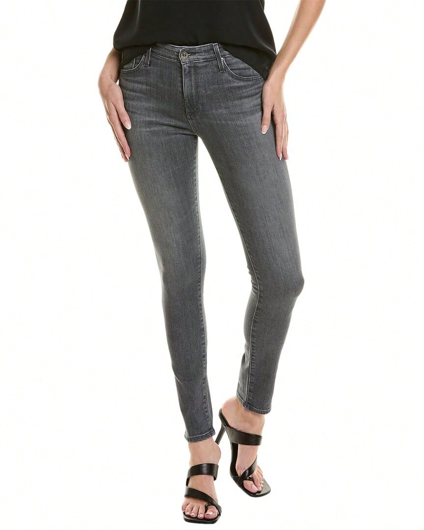 AG Jeans Farrah Aldgate High-Rise Skinny Jean - Grey - View 1