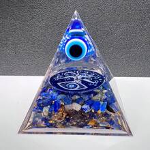 1pc Natural Crystal Red Jasper Chip Sphere Ball Tree Of Life Resin Orgone Pyramid Orgonite Powerful Crystals For Chakra Balancing Reiki And Meditation Attracts Lucks Restoration Gift - Multicolor - View 25