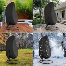 1pc Home Chair Cover Dustproof Hanging Chair Cover Waterproof Protective Cover Hanging Outdoor Swing Chair Hanging Chair Cover With Zipper Oxford Cloth Balcony Garden Lawn Chair Protective Cover Furniture Accessories 115x190cm Chair Cover Dustproof Hanging Chair Cover Waterproof Protective Cover