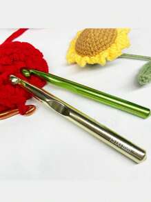 Popular Aluminum Crochet Hooks, 1 Set / 2 Sets / 3 Sets, Multicolor Aluminum Crochet Hook Set, 10mm - 12mm - 15mm Knitting Needles, Suitable For Handicrafts And Yarn Projects, Carpet/Yarn Crochet