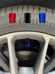 Car Aluminum Alloy Multi-Function Tire Valve Cap - Red - View 3