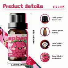 HWLINK 覆盆子精油化妆香水覆盆子香薰油10ml香薰油用于制作蜡烛、肥皂、扩散油旅行香水女士优质便宜 Bath And Body Works - Raspberry - 查看 9