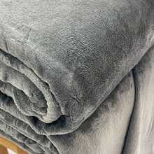 Elegance Flannel Grey Double Blanket - Multicolor - Ver 3