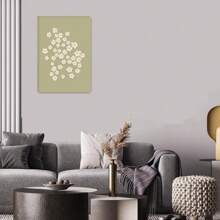 1pc Abstract Botanical Earth Tone Printable Wall Gallery, Boho Living Room Wall Decor, Cosy Eclectic Apartment Wall Art Poster Unframed-Style