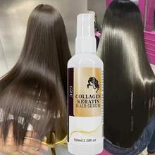 GZE Collagen & Keratin No-Rinse Hair Mist, Silky Smooth Hair Essence Spray - Suitable For All Hair Types, Moisturizing & Nourishing, Reduces Heat Damage