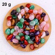 [10/20/30/40/50/100/200/500] Grams/Pack Vibrant Bohemian Style Mixed Natural Tumbled Stones And Crystals - Assorted Polished Gemstones For Home Decor