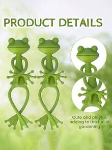 青蛙造型植物架，可活动树枝，可作花盆支架，适用于盆栽植物、多肉植物、小型绿植，青蛙造型，适合客厅、阳台、书房、办公室装饰，母亲节/生日礼物佳选。 - 彩色 - 查看 5