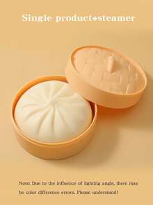 2PCS办公室减压发髻,反弹减压玩具,校园表演模拟发髻食物,休闲解闷产品,趣味体验,规格-单只装和蒸笼款式校园礼品,派对礼品,材质TPR,产品模拟液体,