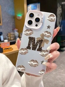 1pc Fashionable Personalized Sky Glass Bead Star Pattern Aesthetic IMD Shockproof Anti-Slip Phone Case Compatible With IPhones From 16 Pro Max To 14 Pro Max, Creative High-End - Multicolor - View 1