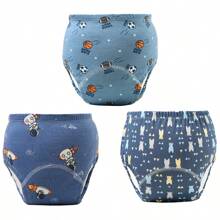 6 piezas de pantalones de entrenamiento para bebé con estampado de animales lindos - Textura suave, adecuado para todas las estaciones, ajuste regular, apto para entrenamiento de ir al baño, diseño de estampado alegre, ajuste cómodo para actividades al aire libre y ropa de dormir para niños y niñas