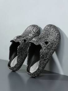 Scarpe casual da coppia con suola spessa, modello 2025, ultra morbide ed elastiche, con stampa a graffiti in stile cocco, ciabatte invernali, scarpe sportive con suola spessa, moda