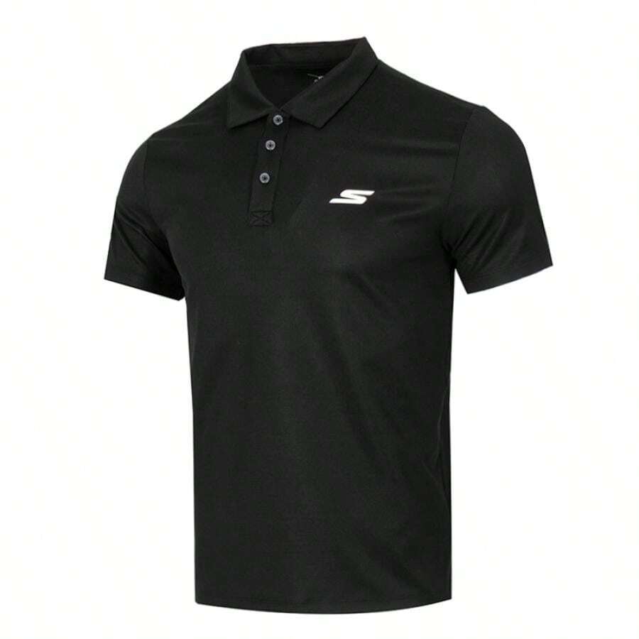 Skechers Tricou polo pentru bărbați, bluză sport pentru antrenament, tricou casual confortabil de zi cu zi