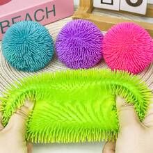 1/4pcs Colourful Puffer Squeeze Sensory Ball , Stress Toys, Stress Relief Toys & Squish Fidget Toys Sensory Balls For Goodie Bags Stuffed, Party Favours ,Squeeze Toy,Fidget Toys,Party Favors Birthday Gifts - Multicolor - View 3