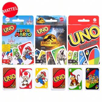 UNO Mattel Games UNO Flip! Card Game For Kids, Adults & Family Night With Double-Sided Cards In Collectible Storage Tin, Multi, Rebirth Card Game For Kids, UNO Poker Card Happy Leisure Party, Toy Game Interactive Card Board Game Cards 1pc