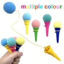 5/Pcs Ice Cream Catapult Prank, Stress Relieving Sponge Ball, Soft, Safe, Fun Party Gift, Birthday Gift, Party Gift, Gift Bag Filling Material - Multicolor - View 1