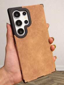 奢华时尚仿皮手机壳适用于三星 Galaxy S25 S24 S23 S22 Ultra Plus 防震保护后盖