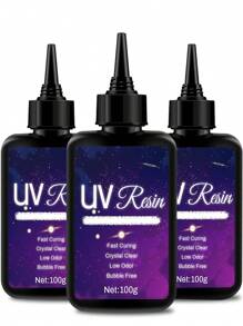 Clear UV Resin Kit - 100g/200g/300g Sizes, High-Gloss Epoxy For Jewelry Making, Casting & Coating, DIY Crafts & Art Supplies, Resin, Crafts