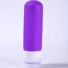 1pc Silicone Travel Refillable Bottle, Portable 90ml Containers For Shampoo, Body Wash, Lotion