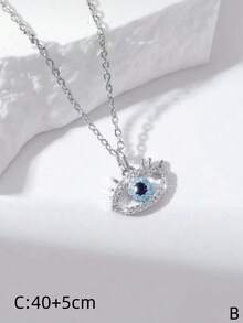 1件立方氧化锆花叶心形蛇形吊坠项链，黄金首饰，伴娘礼物，送给她的礼物