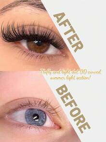 Bộ 120 sợi mi giả mềm mại, nhẹ, tự làm mi nối tại nhà, số lượng 120/192/200/216/240/270/448/570/640 sợi. - D - Xem 5