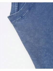 Fruit Of The Holy Spirit Christian Faith Religious Printing Vintage Washed T-Shirt, 230G, Retro Street Style. Simple And Versatile, Pure Cotton Is Of High Quality, Novel And Fashionable, And It Is A Must-Have Fashion T-Shirt For Spring And Summer. - Xanh đậm - Xem 5