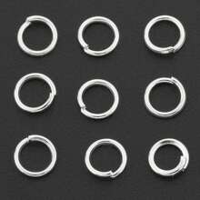 350pcs/Box DIY Jewelry Findings Kit, Includes: 50pcs Lobster Clasps, 100pcs Open Jump Rings, 100pcs Crimp Beads, 100pcs Double Cones, Sturdy & Easy To Operate, Jewelry Connectors, Charms, Pendants, Beading Supplies For DIY Crafting, Necklace, Bracelet Making