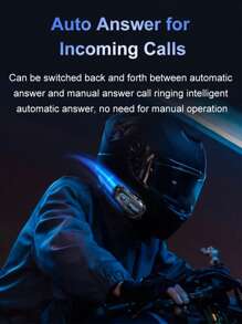 2 pezzi Interfono Bluetooth per casco moto D3X mezzaduplex, batteria ad alta capacità da 1000mAh, risposta automatica per chiamate in arrivo, distanza interfono 600M, senza caricabatterie incluso