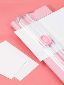 1pc Double-Edged A4/A5 Paper Cutter, Portable Office Paper Cutting Tools For Cutting Paper And Photos, Photo Trimmer Cutter Scrapbook Trimmer Lightweight Cutter Office Supplies Back To School Season,School Supplies - Multicolor - View 4