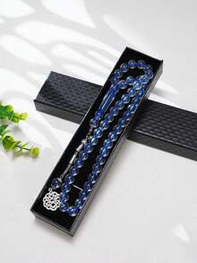 1 件 45 珠 10 毫米透明亚克力 Tasbih/Misbaha 祈祷珠手链，简约设计，适合穆斯林日常祈祷，情侣礼物，适合礼拜、节日 - 彩色 - 查看 3