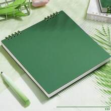 Square Grid Notebook 8.46x7.68" (21.5x19.5cm) - Lay-Flat Spiral Binding For Meeting Notes, Class Diagrams, Sketchbooks & Personal Diary Use, School Supplies,Back To School