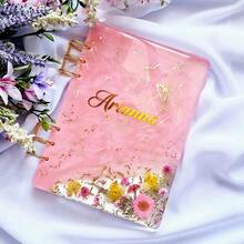 A5 A6 A7 Notebook Cover & Transparent Pen & Bookmark Resin Casting Molds Kit, Epoxy Resin Silicone Molds, DIY Crystal Handmade Stationery Craft Supplies, Hybrid Shape Pens Mould - Clear - View 3