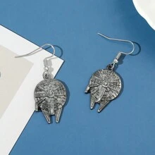 bandai 1pair Fashion Airship Pendant Earrings Classic Science Fiction Pendant Earrings Handmade Ship Accessories For Fans Gift
